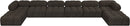 Ames - 8 Piece Fabric Modular Sectional