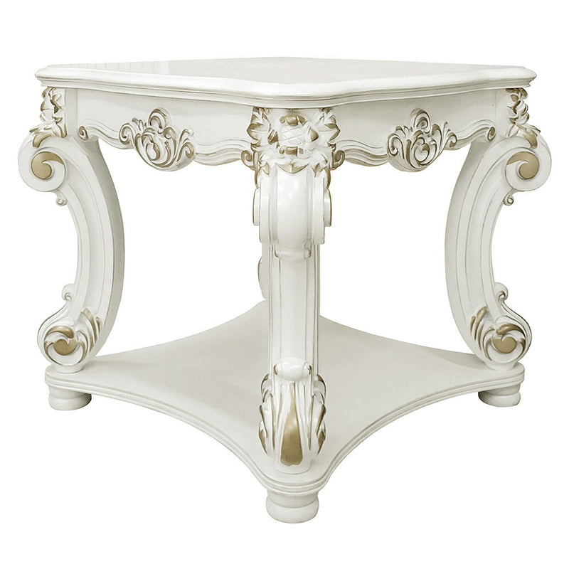 Vendome - 31" End Table - Antique Pearl