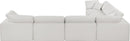 Comfy - 6 Piece Linen Modular Corner Sectional