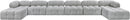 Ames - 8 Piece Fabric Modular Sectional