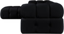 Orin - Velvet 4 Piece Modular Sectional With Chaise