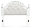 Kozlani - Full Upholstered Panel Headboard - White