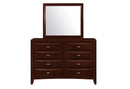 Linda - 5 Piece Queen Bedroom Set - Merlot