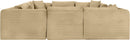 Shaggy - 8 Piece Modular U-Shaped Sectional