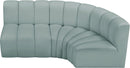 Arc - Faux Leather 3 Piece Sofa