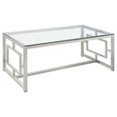Merced - Glass Top Metal Table