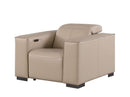 1208 - Leather Power Reclining Chair With Power Headrest