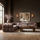 Orin - Velvet 5 Piece Modular Corner Sectional