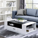 Armour - Coffee Table - White & Black
