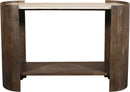 Solstice - Travertine And Mango Wood Table