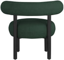 Bordeaux - Boucle Fabric Accent Chair With Black Legs