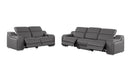 1116 - 5-Piece Modular Power Reclining Sofa And Loveseat Set In With 4 Power Recliners & Power Headrests
