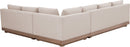 Solace - Olefin Performance Fabric 3 Piece Outdoor Patio Modular Sectional (Sofa, Loveseat & Corner Chair)