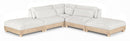 Turin - Chenille Fabric Upholstered Modular Sectional - White