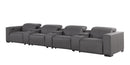 1208 - 7 Piece Leather Sofa With 4 Power Recliners And Power Headrests