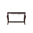 Mathias - Sofa Table - White & Walnut