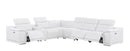 2679 - 7-Piece L-Shaped Power Reclining Sectional In Genuine Leather (3 Recliners)