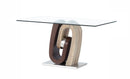 T4126 - Coffee Table - Dark Brown / Oak