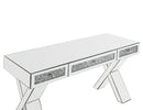 Noralie - 32" Writing Desk - Mirrored & Faux Diamonds