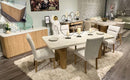 D2504 - 5 Piece Dining Room Set (Dining Table And 4 Dining Chairs) - White / Light Gray