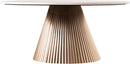 Cindra - Genuine Marble Top And Iron Base Table