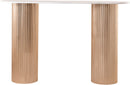 Cindra - Genuine Marble Top And Iron Base Console Table