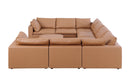 1100 - 9-Piece U-Shaped Sectional In Top-Grain Italian Leather