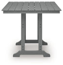 Sanctuary Beach - Square Counter Table With Umbrella Option - Dark Gray