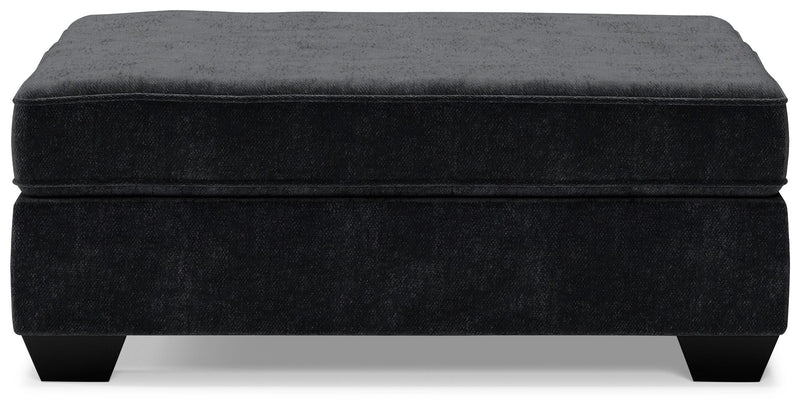 Lavernett - Oversized Accent Ottoman - Charcoal