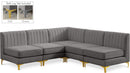 Alina - 5 Piece Armless Sectional