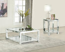 Valentina - Mirrored Coffee Table Set