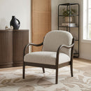 Helmsley - Performance Fabric Upholstered Accent Chair - Brown Frame