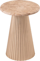 Cindra - Genuine Marble Top And Iron Base Table