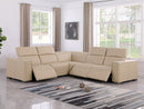 1208 - Leather Reclining Set (Sofa & Loveseat With 4 Power Recliners)