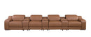 1116 - 7-Piece Modular Power Reclining Sofa In With 4 Power Recliners & Power Headrests