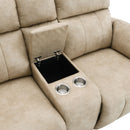 Elison - Motion Loveseat With Console & Storage