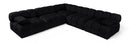 Orin - Velvet Fabric 5 Piece Modular Sectional