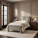 Baylor - Fabric With Interwoven Chenille Upholstered Bed