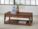 Trenmour - Rectangular Cocktail Table - Medium Brown