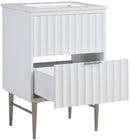 Modernist - Bathroom Vanity With Chrome Legs