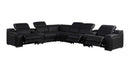 1116 - 8-Piece L-Shaped Sectional Sofa In With 3 Power Recliners & Power Headrests
