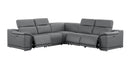 2679 - 5-Piece L-Shaped Power Reclining Sectional In Genuine Leather (3 Recliners)