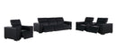 1208 - Modular Leather Set With 6 Power Recliners & Power Headrests