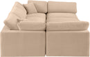 Comfy - 6 Piece Velvet Sectional