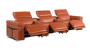 1126 - 5-Piece Modular Power Reclining Sofa In With 3 Power Recliners & Power Headrests