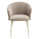 Ogin - Arm Chair (Set of 2) - Dark Beige & Natual