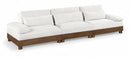 Turin - Chenille Fabric Upholstered Modular Sectional - Cream