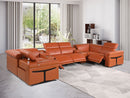 1126 - 8-Piece U-Shaped Sectional Sofa In With 4 Power Recliners & Power Headrest