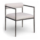 Axis - Linen Textured Beige Fabric Upholstered Dining Chair (Set of 2)