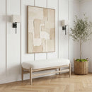 Briar - Faux Sheepskin Upholstered Bench